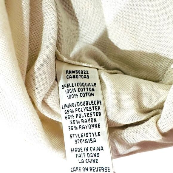 MAX STUDIO Khaki A Line Embroidery NWT Fully Lined Size Large $78 MSRP - Picture 5 of 10